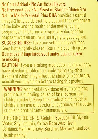 Nature Made Prenatal Multi + Dha, 200mg, 150 Softgels - 2 PACK