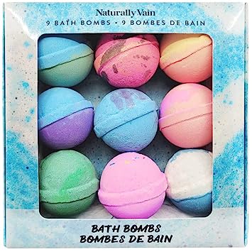 Naturally Vain 9 Pack Bath Bomb Set