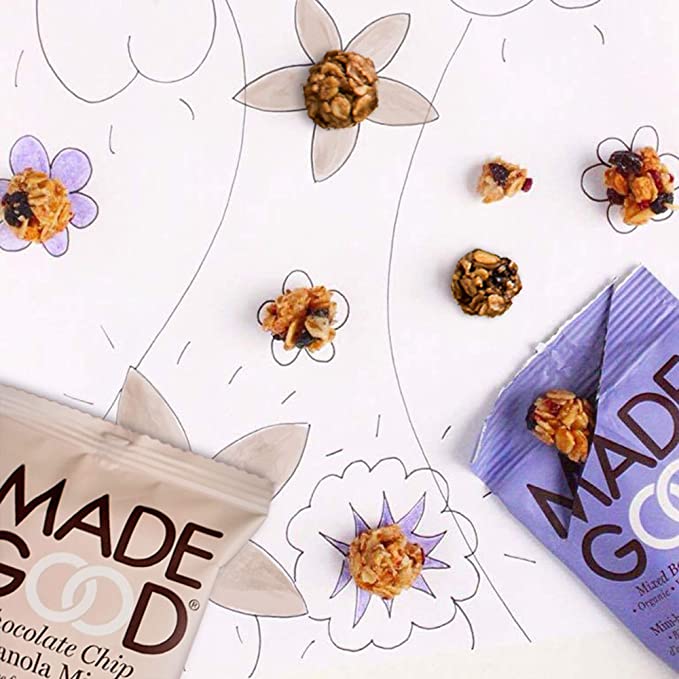 MadeGood Granola Minis Club 20 Packs - 10 Bags Chocolate Chip AND 10 Bags Mixed Berry Granola Minis (0.85 oz. each)