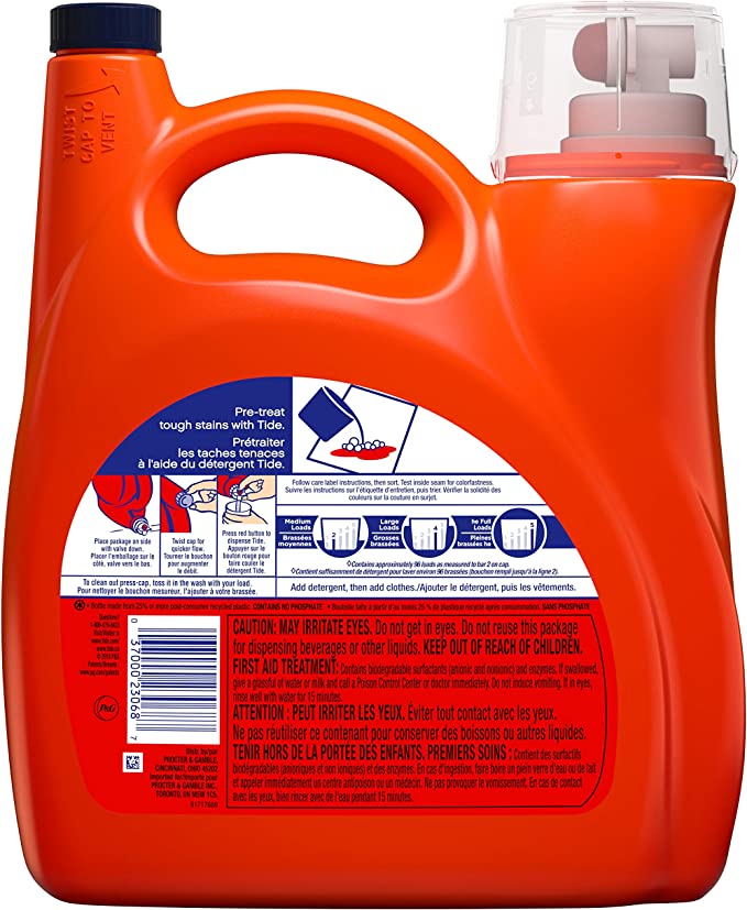 Tide Liquid Laundry Detergent, Original