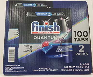 Finish Powerball Quantum Dishwasher Detergent Tablets 100 Tabs (3.52 lb)