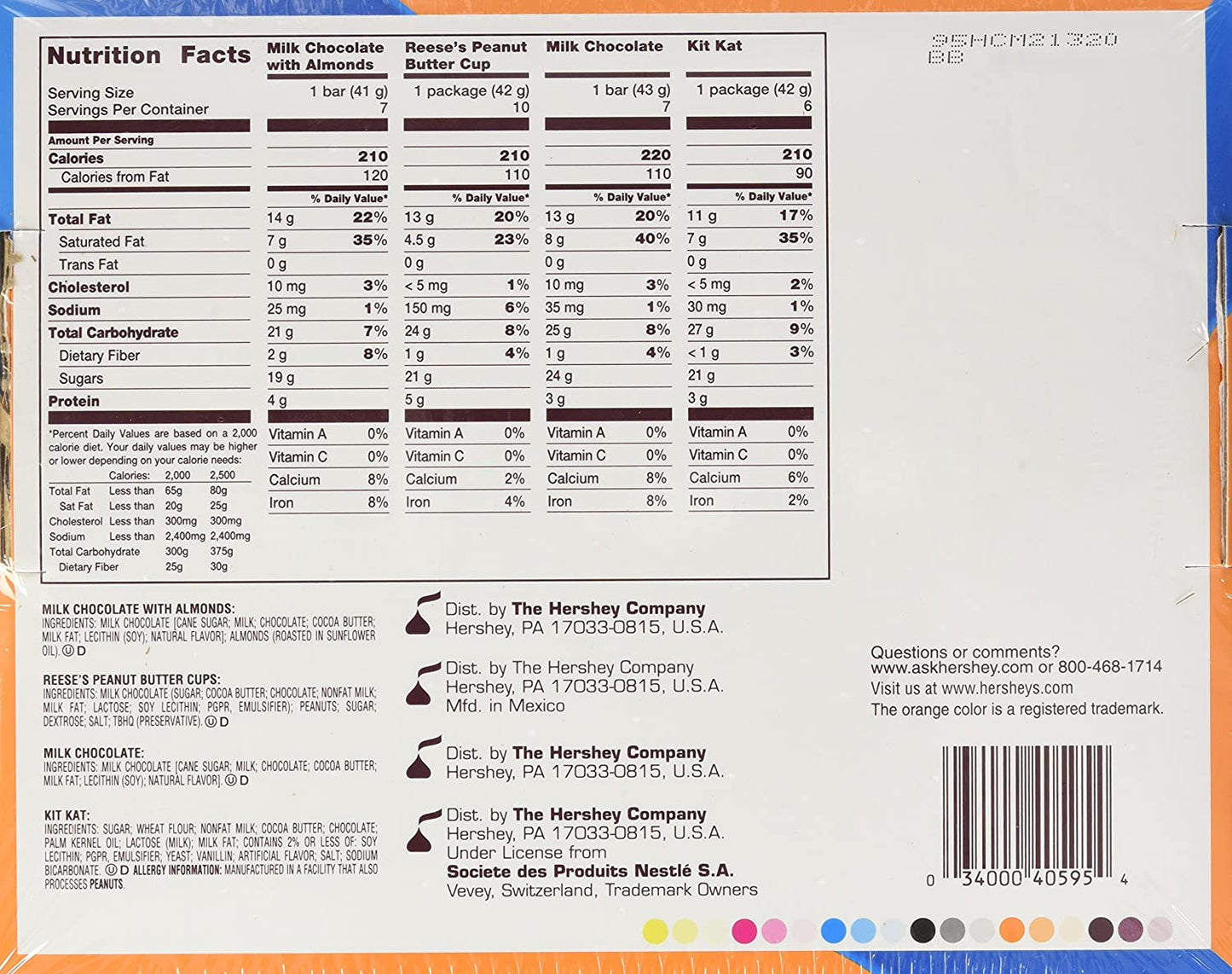 Hershey's Chocolate Variety Pack, 2.81-Pound