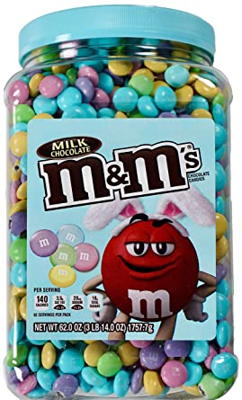 M&M'S Milk Candies Jar, Chocolate, 62 oz