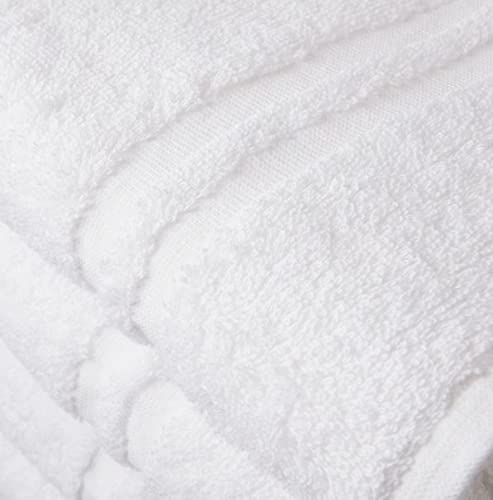 Member Mark Commercial Hospitality Towels Good for Hotels, spas and Residential use (White, Bath Towels (8 CT)), 24inch x 50inch