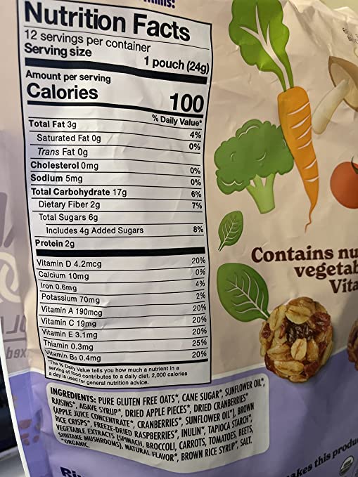 MadeGood Organic Granola Minis 24 Ct Bag - 12 Bags Chocolate Chip AND 12 Bags Mixed Berry Granola Minis (0.85 oz. each)
