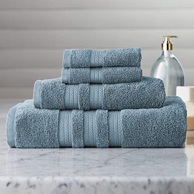Member's Mark Hotel Premier Collection 100% Cotton Luxury Bath Towel - Denim Blue