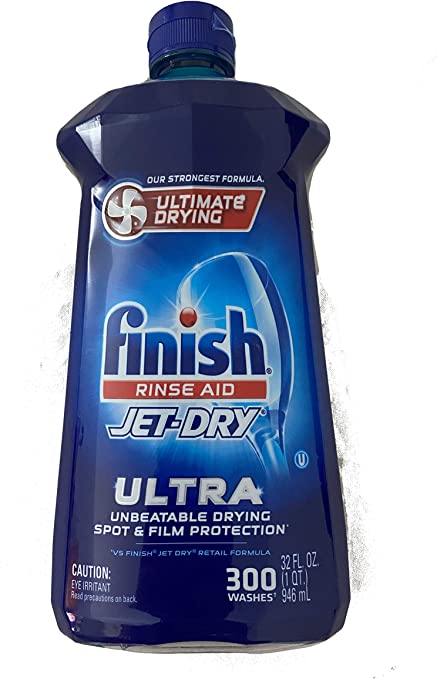 2 Bottles Finish Jet-Dry Ultra Rinse Aid Dishwasher Rinse Drying