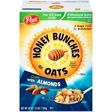  American Standart Post Honey Bunches Of Oats With Almonds, 48  Ounce