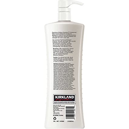 Kirkland Signature Professional Salon Formula Moisture Shampoo & Conditioner 33.8fl oz 1 litter