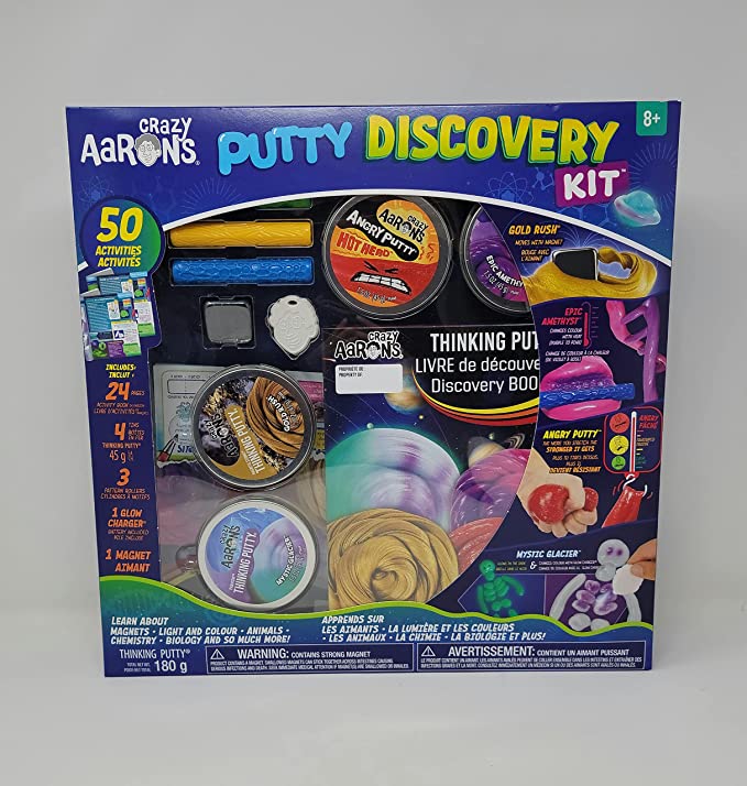 Crazy Aaron's - Putty Discovery Kit for Ages 8+, Discover The Possibiities of This Thinking Putty with 50 Activities - A Great Gift