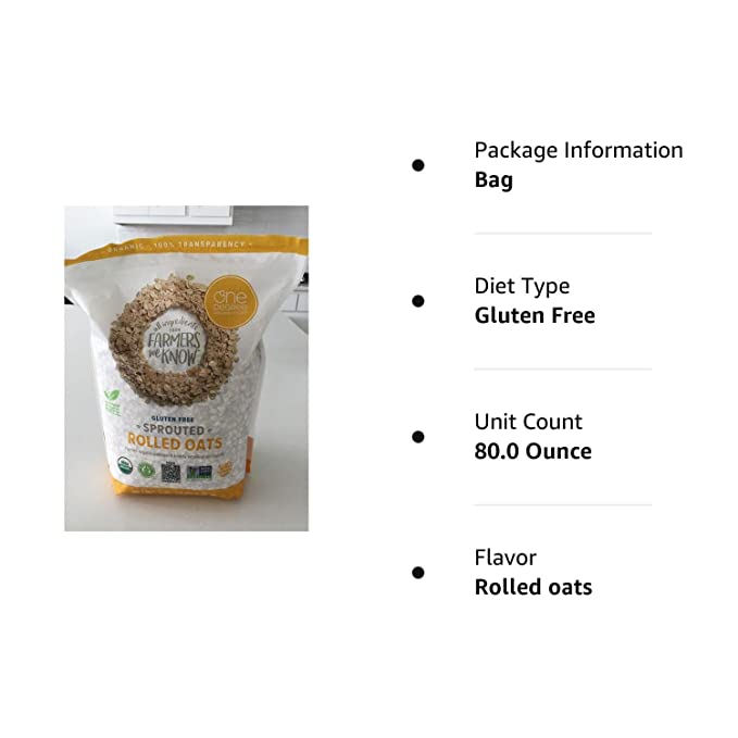 One Degree Gluten Free Sprouted Rolled Oats 5 lbs