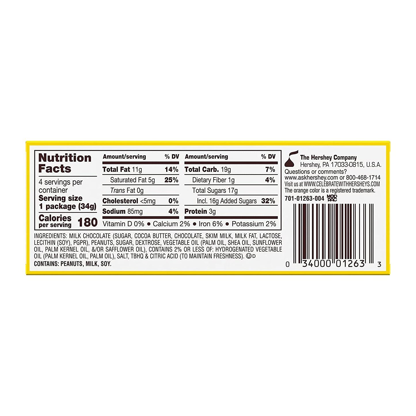 REESE'S Milk Chocolate Peanut Butter Creme Eggs Candy, Easter, 1.2 oz Box (4 Pieces)