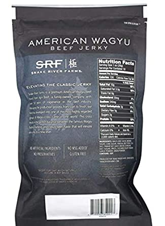 Snake River Farms American Wagyu Beef Jerky Keto Approved