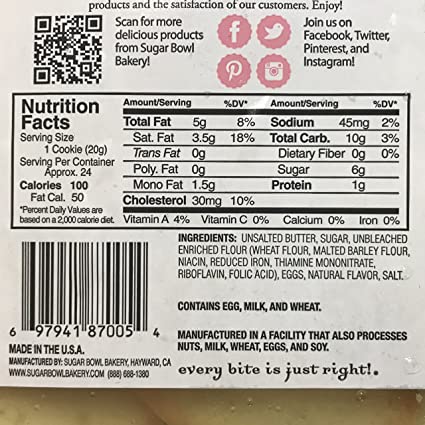 Sugar Bowl Bakery Madeleines Cake Cookies, 1 oz