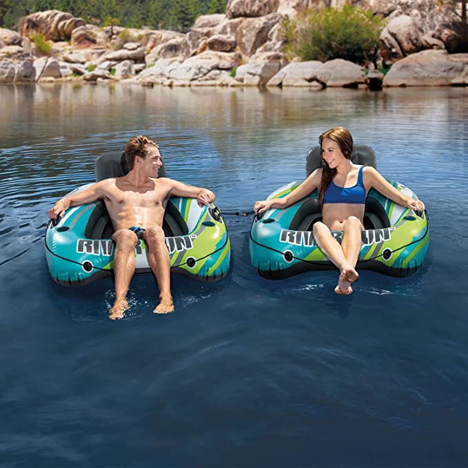 Intex River Run 1 1-Person Inflatable Floating Water Lounge Tube