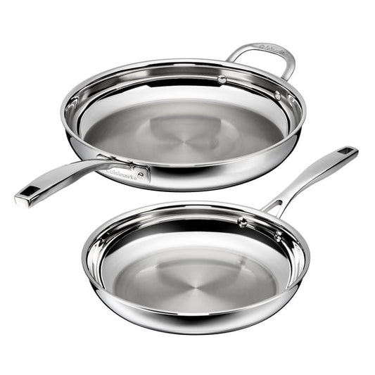 Cuisinart 2-Piece Premium Tri-Ply 10” & 12” Skillet Set