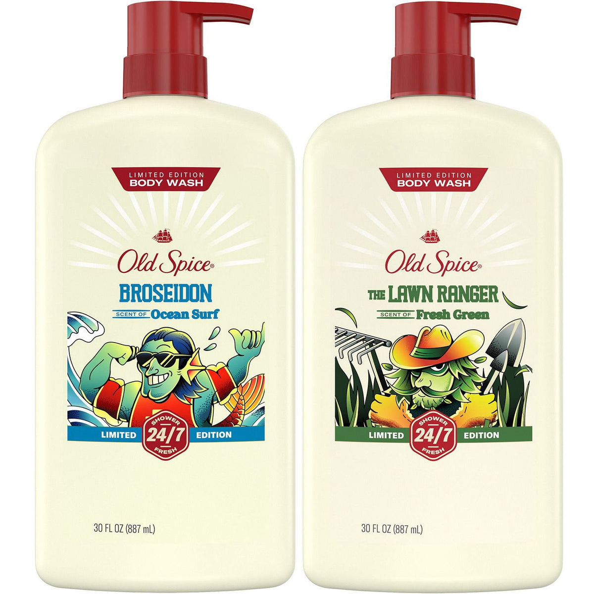 Old Spice Lawn Ranger & Broseidon Mens Body Wash, 30 fl. oz., 2 pk.