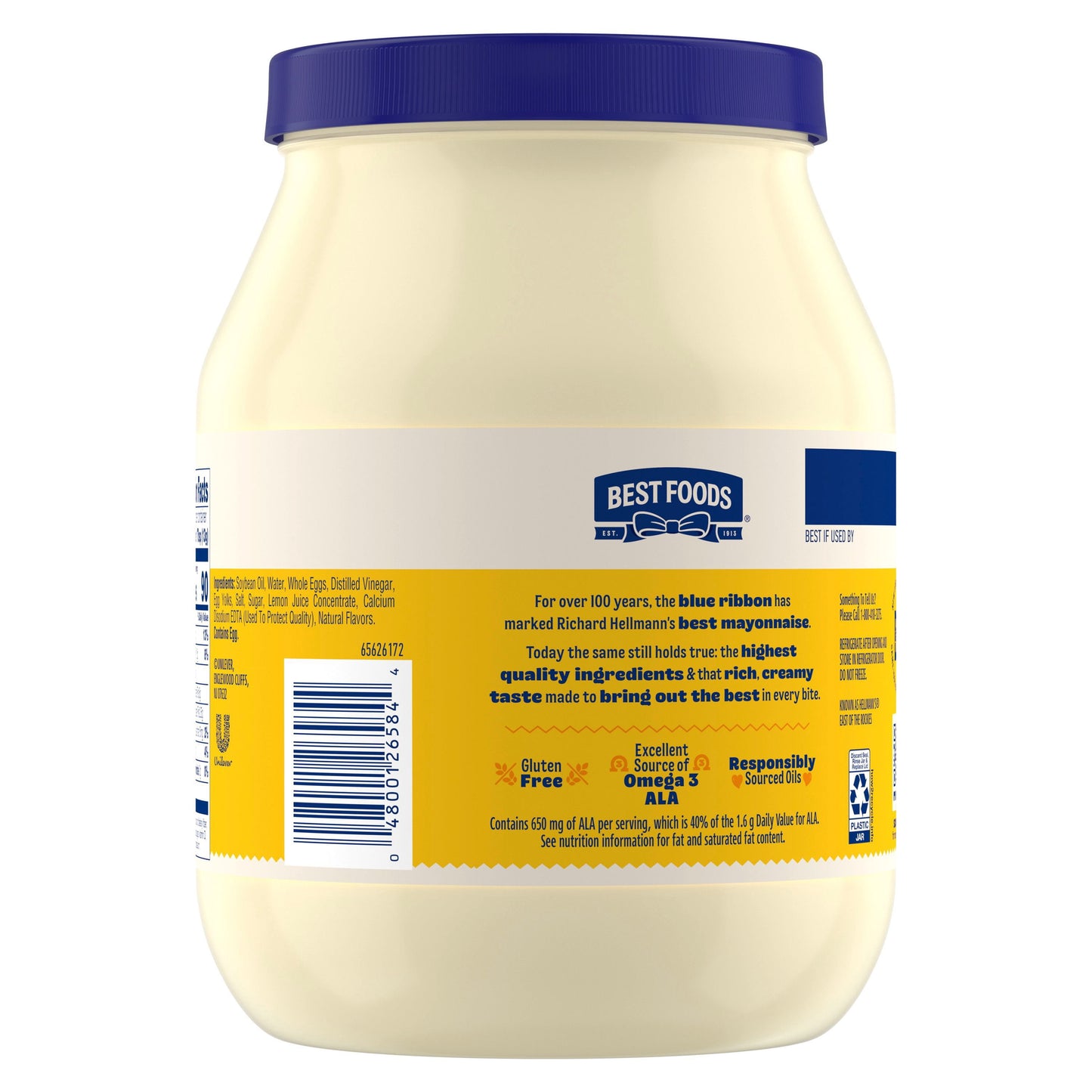 Best Foods Real Mayonnaise, 64 fl. oz.