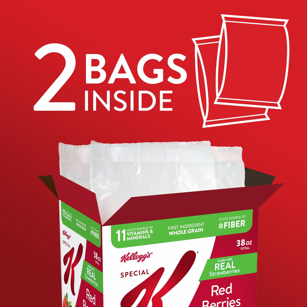 Special K Red Berries Cereal, 38 oz.