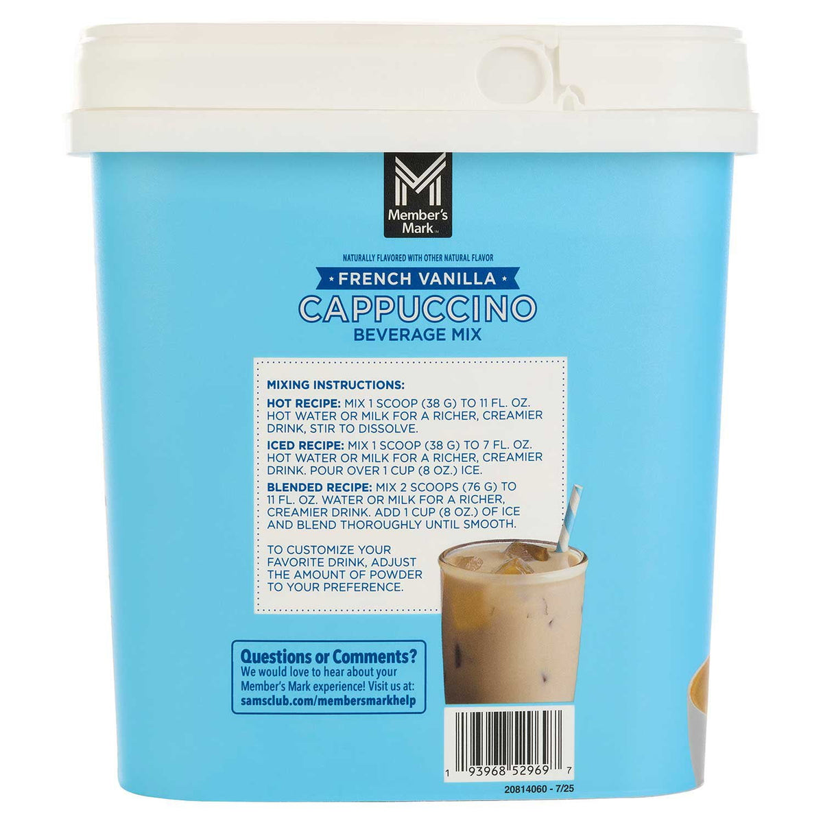 Member's Mark French Vanilla Cappuccino Beverage Mix, 48 oz.
