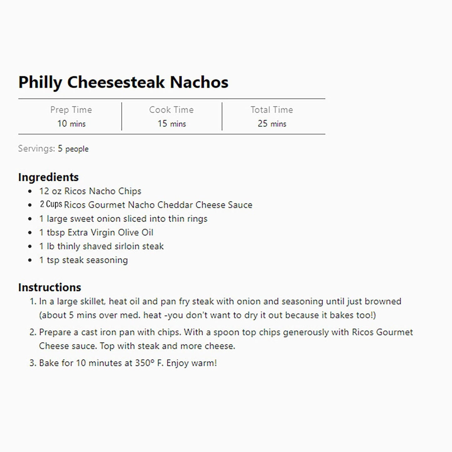 Ricos Gourmet Nacho Cheese Sauce 107 oz.