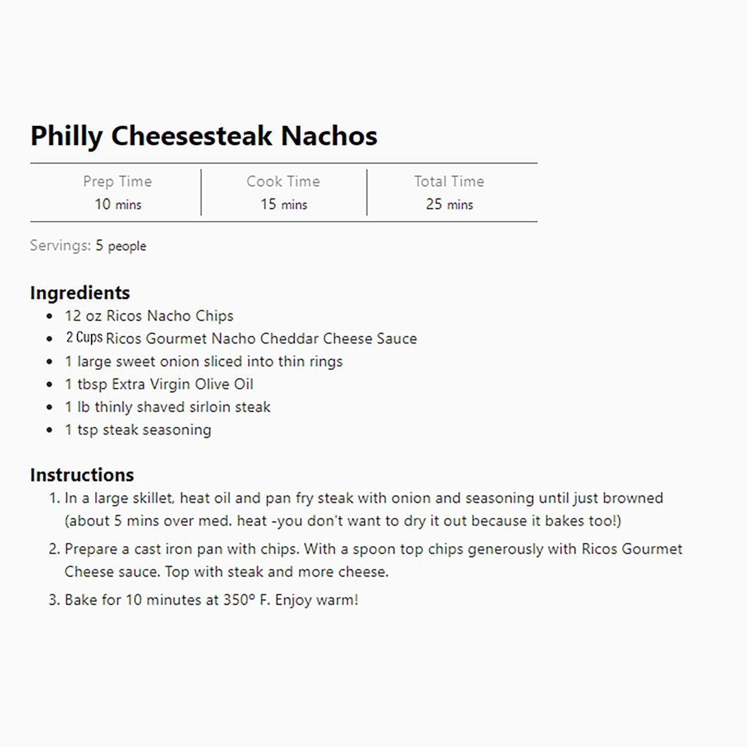 Ricos Gourmet Nacho Cheese Sauce 107 oz.