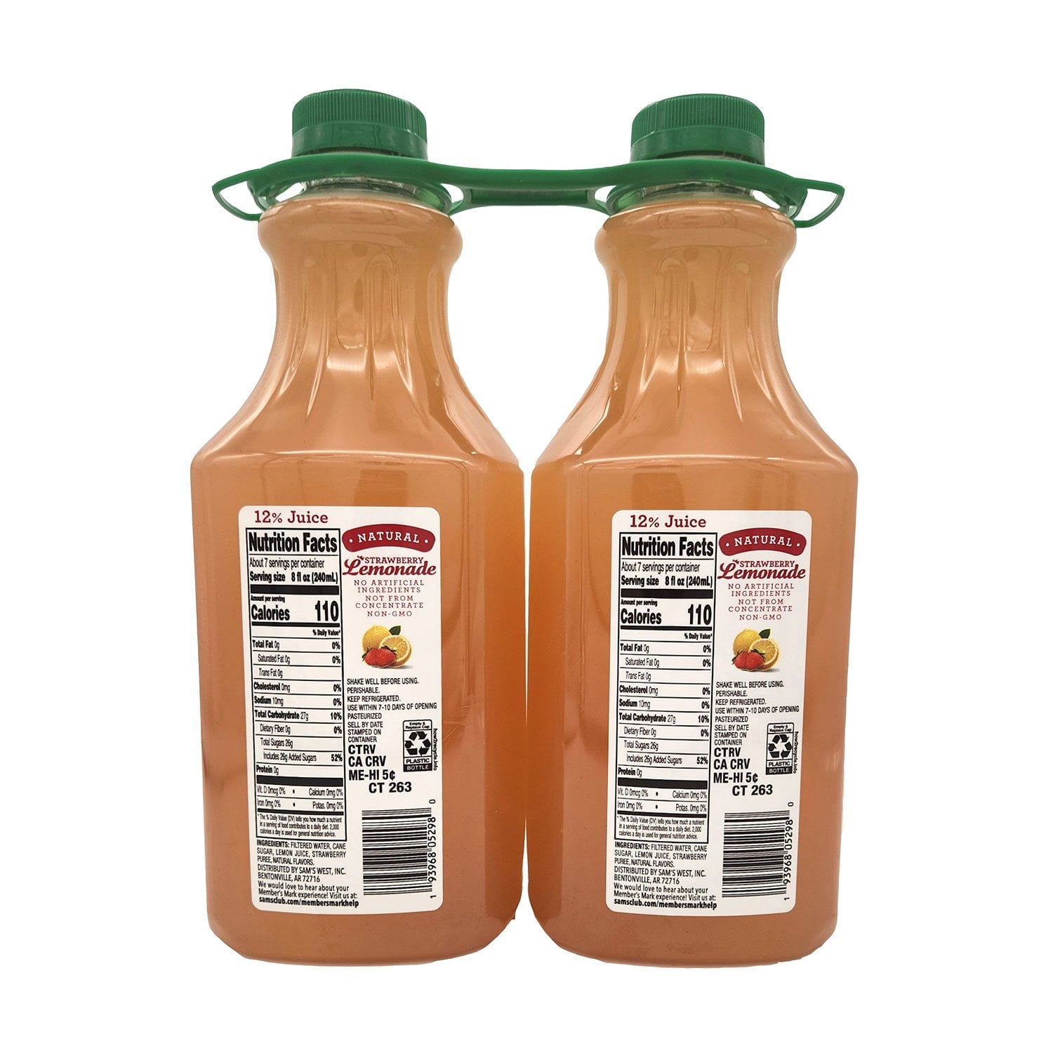 Member's Mark Strawberry Lemonade, 52 fl. oz., 2 pk.