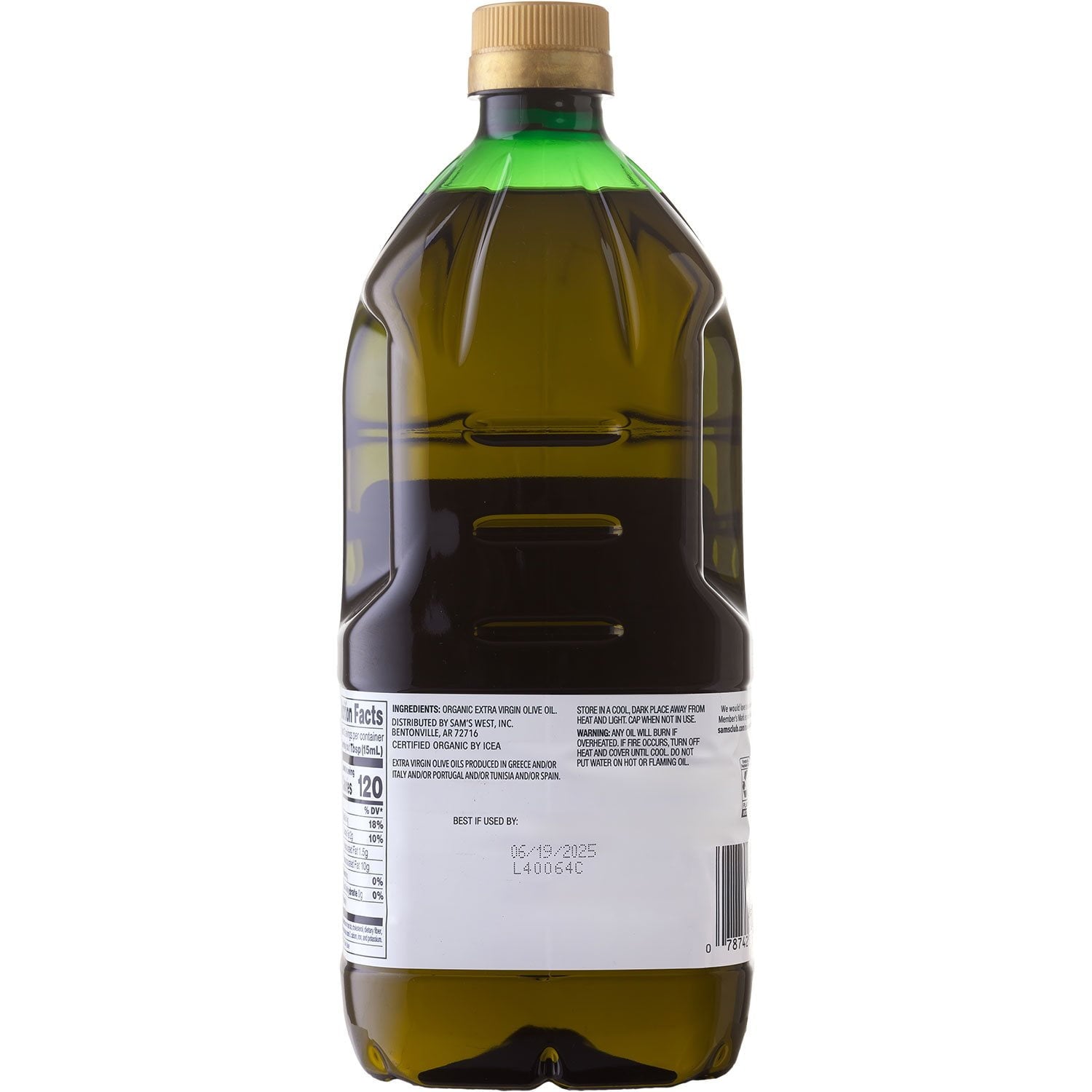 Member's Mark Organic Extra Virgin Olive Oil, 68 fl. oz.