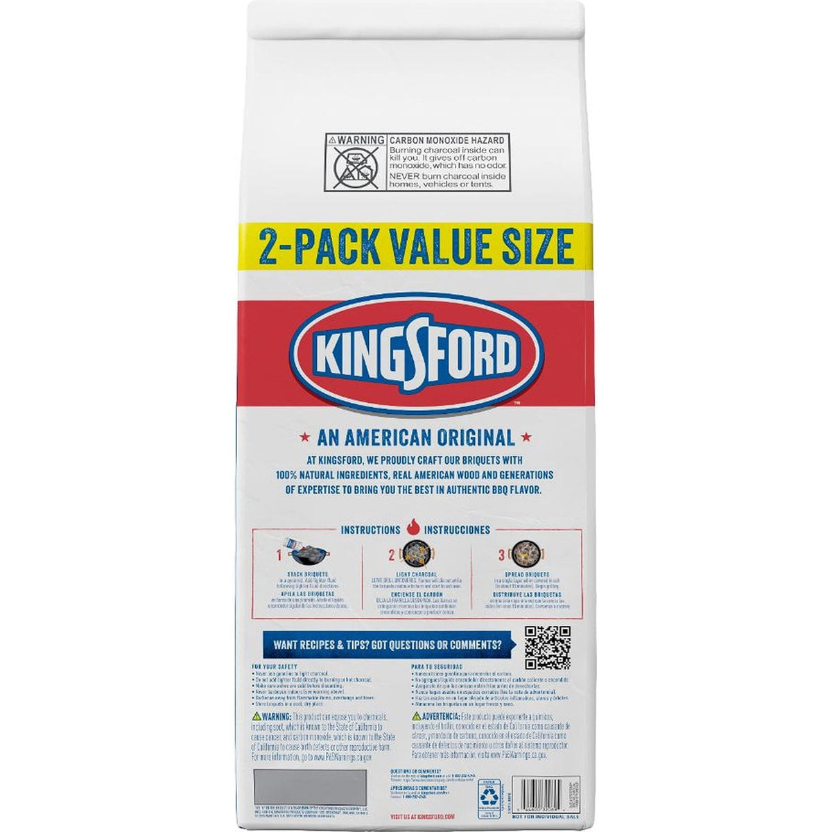 Kingsford Original Charcoal Briquets, 2-Pack, 20 lbs.