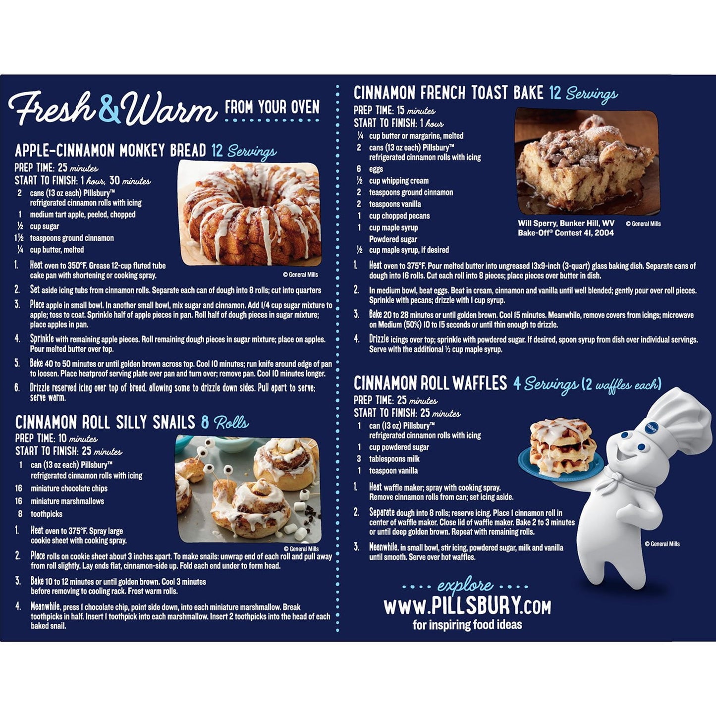 Pillsbury Cinnamon Rolls with Cinnabon Icing 13 oz., 4 pk.
