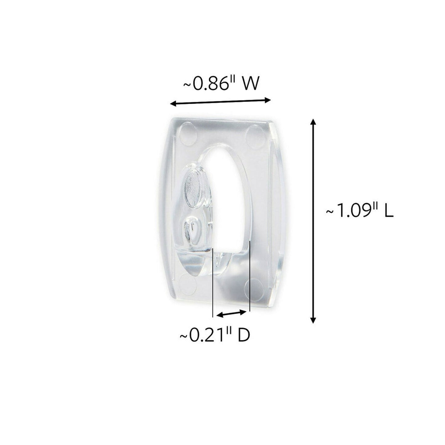 Command Mini Wall Hooks, Clear 48 Hooks + 48 Command Strips