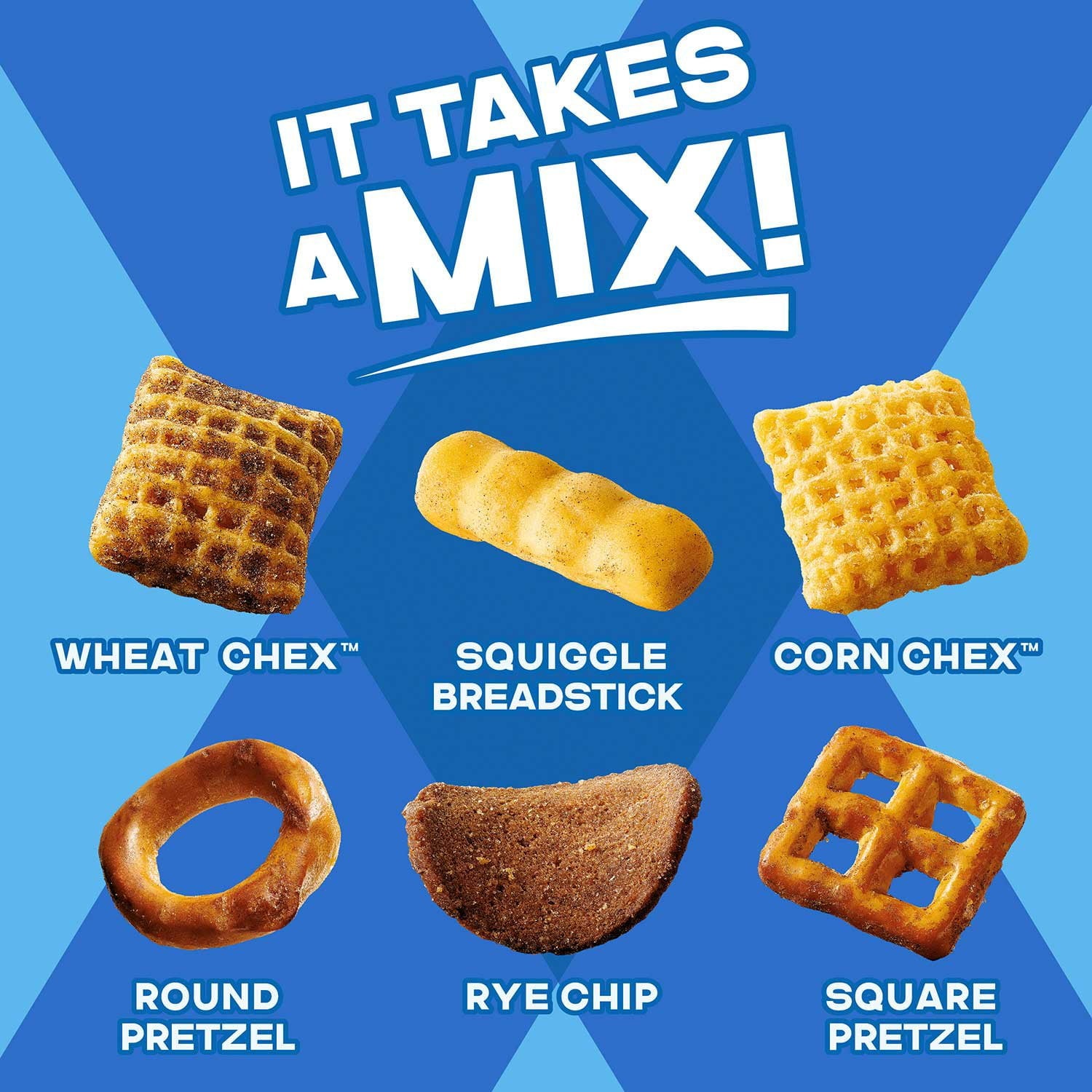 Chex Mix Traditional Savory Snack Mix, 40 oz.
