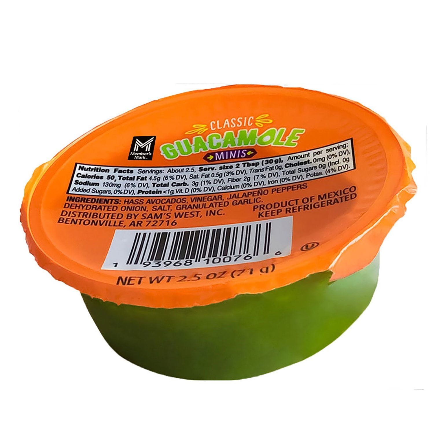 Member's Mark Original Guacamole Minis, 2.5 oz., 14 ct.
