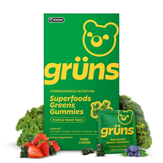 Gruns Adult Organic Superfood Greens Multivitamin Gummies, 25 ct.