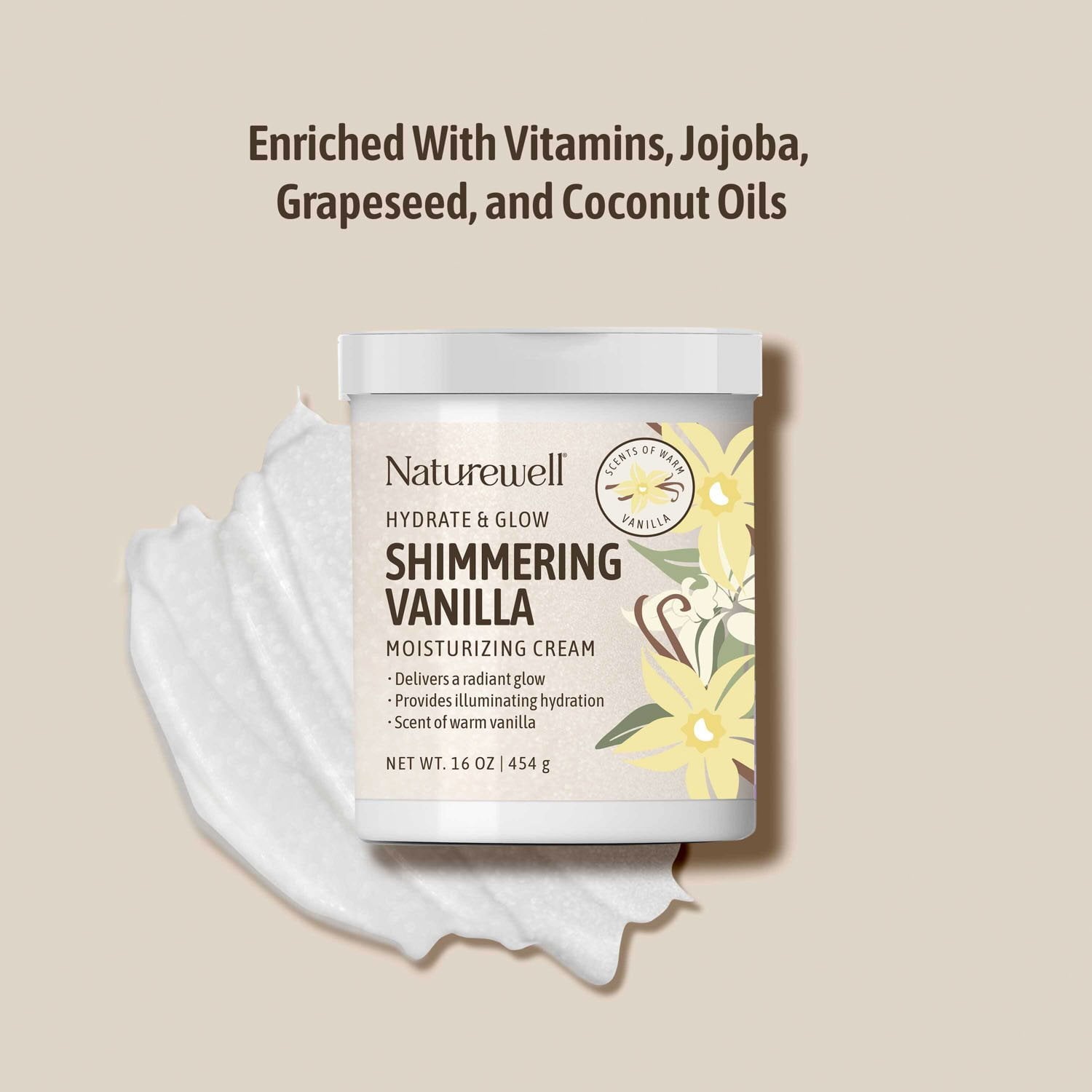 NatureWell Shimmering Moisturizing Cream, 16 oz., 2 pk.