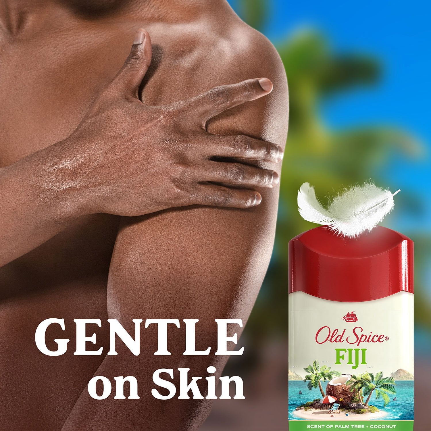 Old Spice Fiji Antiperspirant Deodorant, Palm Tree + Coconut, 2.6 oz., 4 pk.