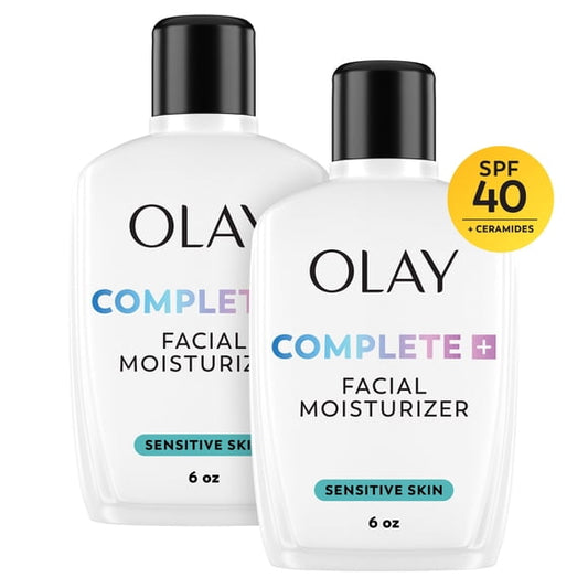 Olay Complete + Sensitive Moisturizer, SPF 40, 6 fl. Oz., 2 pk.