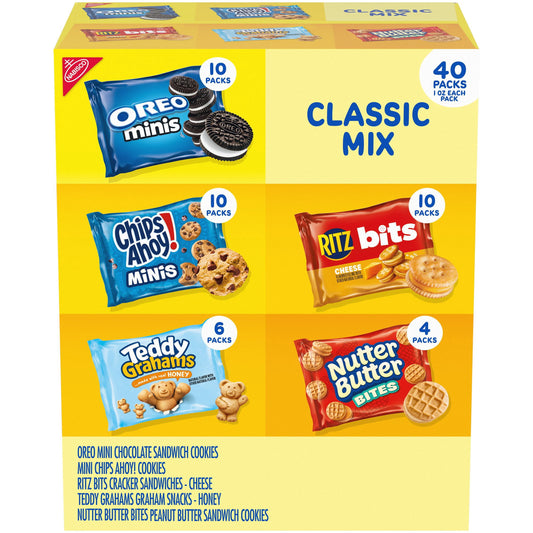 Nabisco Classic Mix Cookie & Cracker, Variety Pack, 40 pk.