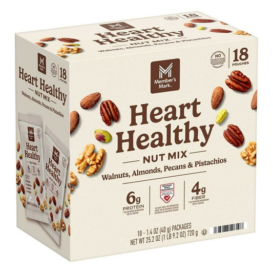 Member's Mark Heart Healthy Nut Mix Multipack, 1.4 oz., 18 pk.