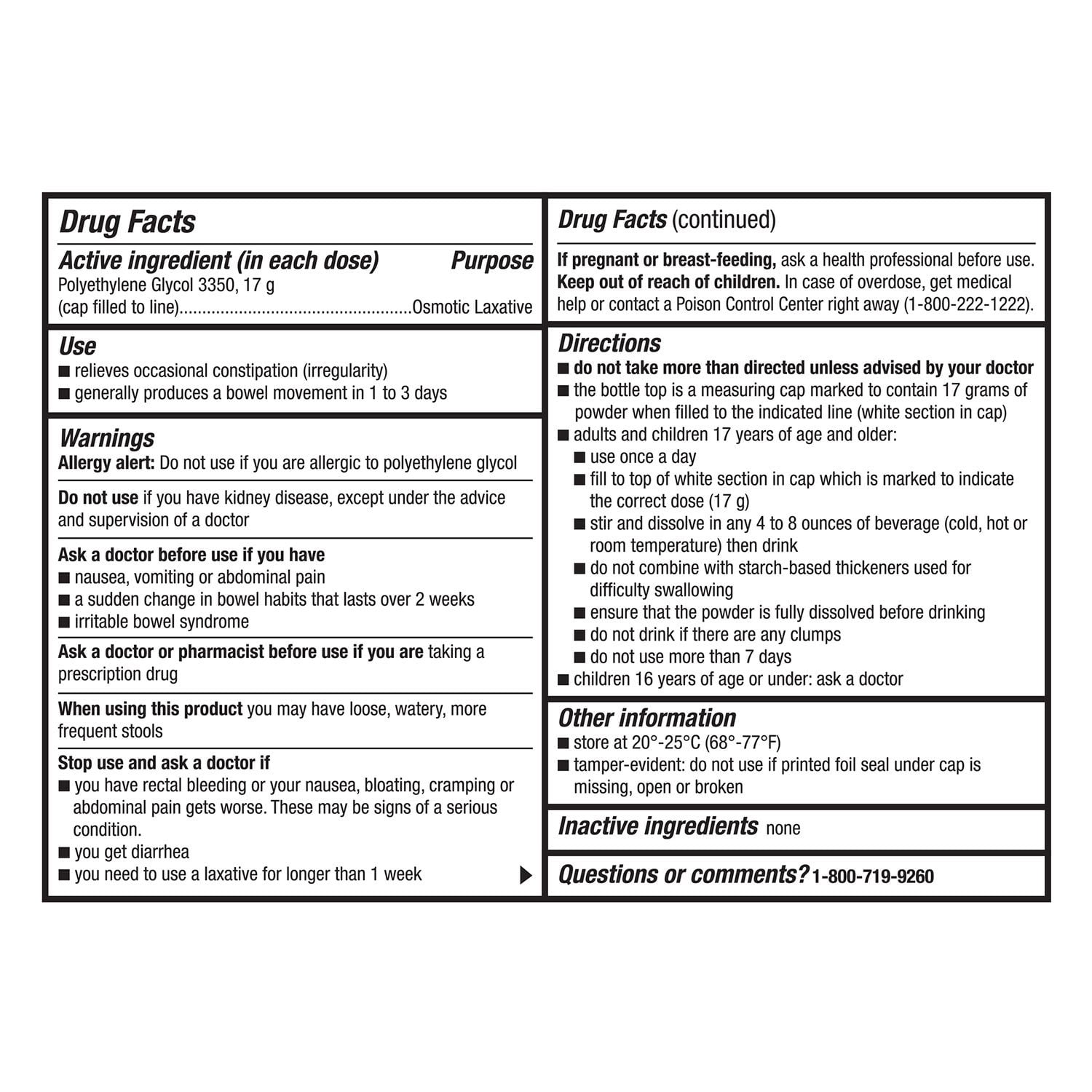 Member's Mark ClearLAX Polyethylene Glycol 3350 Powder, 17.9 oz., 3 pk.