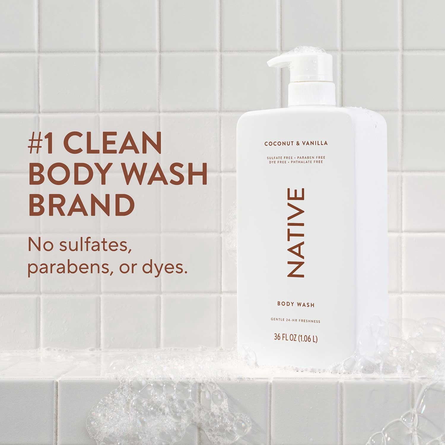 Native Nourish Body Wash, Vanilla Pack, 34 fl. oz., 2 pk.