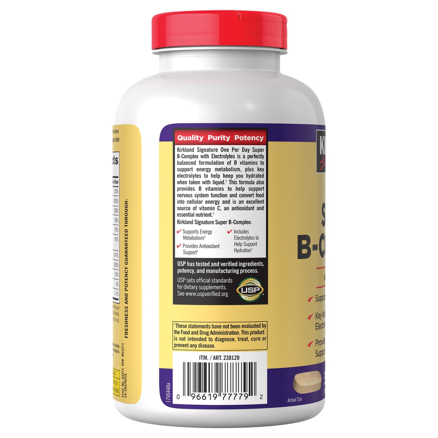KIRKLAND SIGNATURE SUPER B COMPLEX W/ELECTROLYTES 500CT