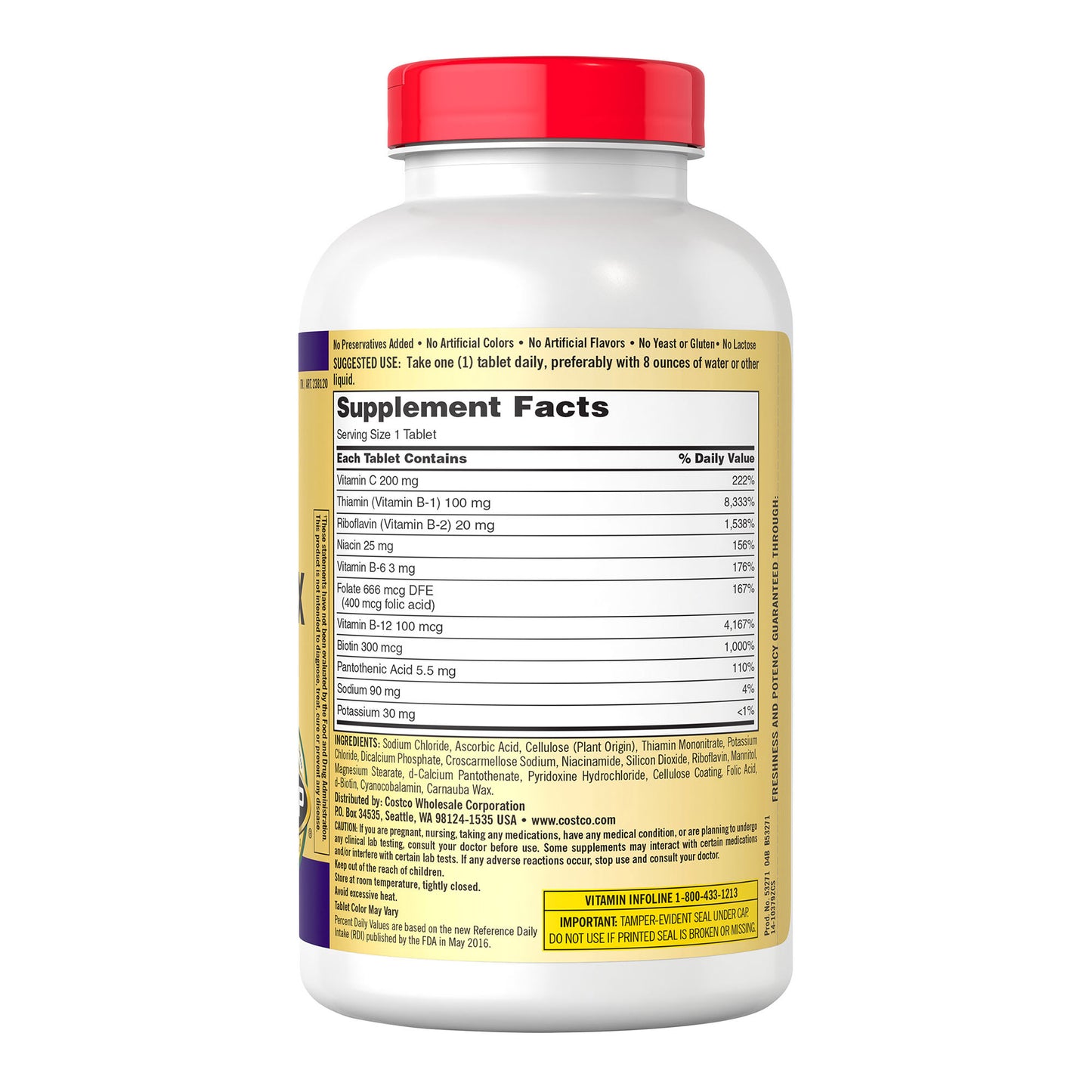 KIRKLAND SIGNATURE SUPER B COMPLEX W/ELECTROLYTES 500CT