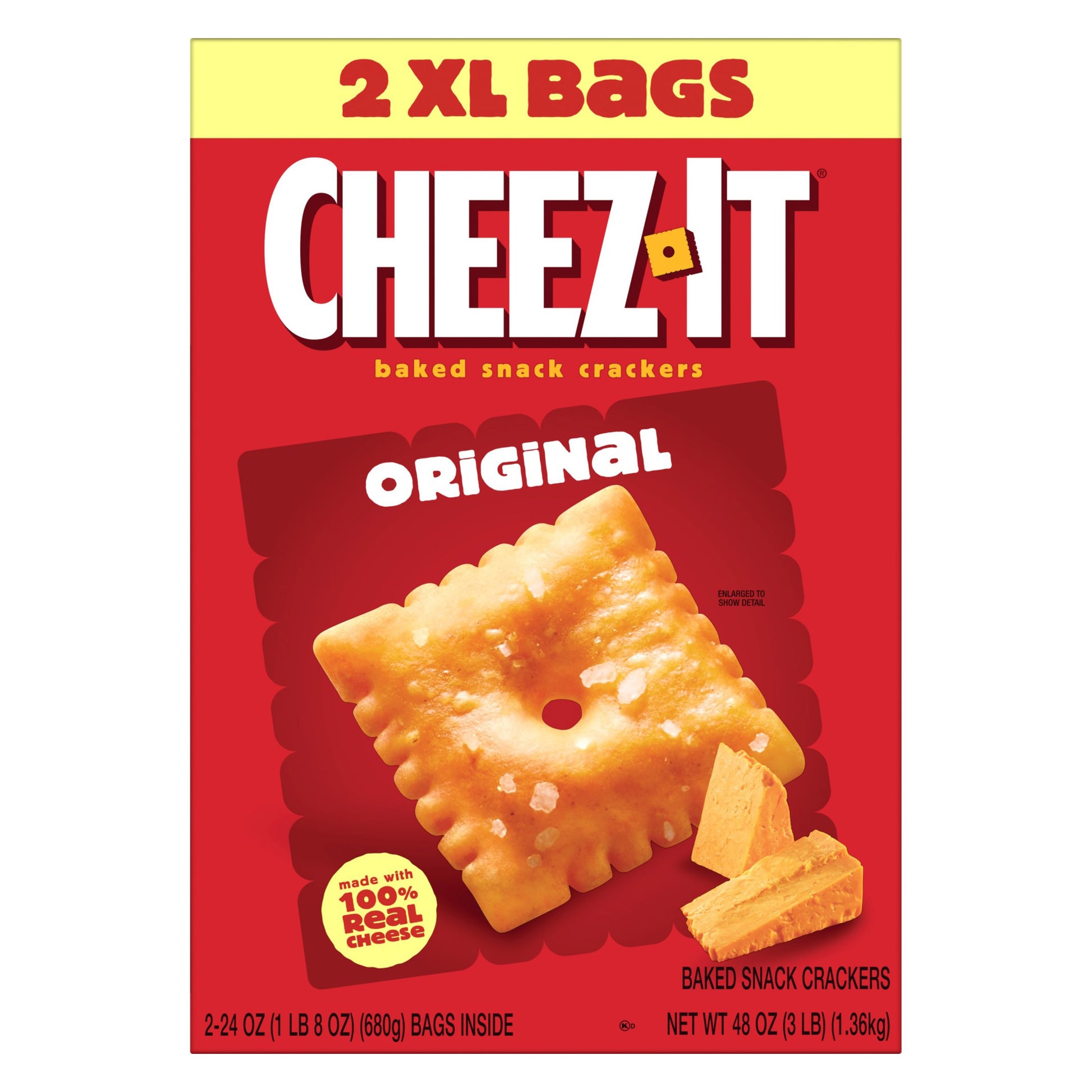 CHEEZ-IT BAKED CRACKERS 48 OZ