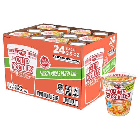 NISSIN CHICKEN CUP NOODLES 24/2.50 OZ
