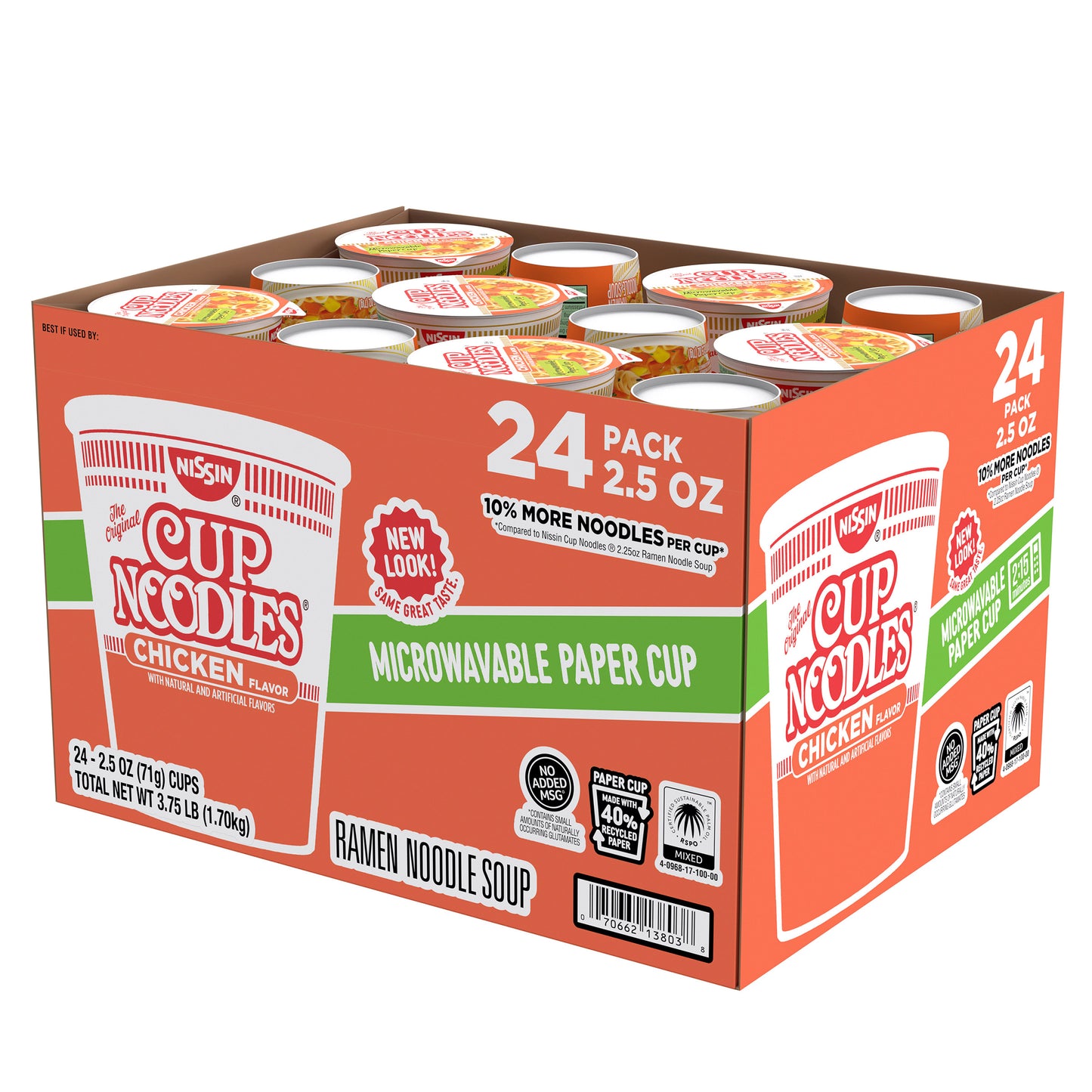NISSIN CHICKEN CUP NOODLES 24/2.50 OZ