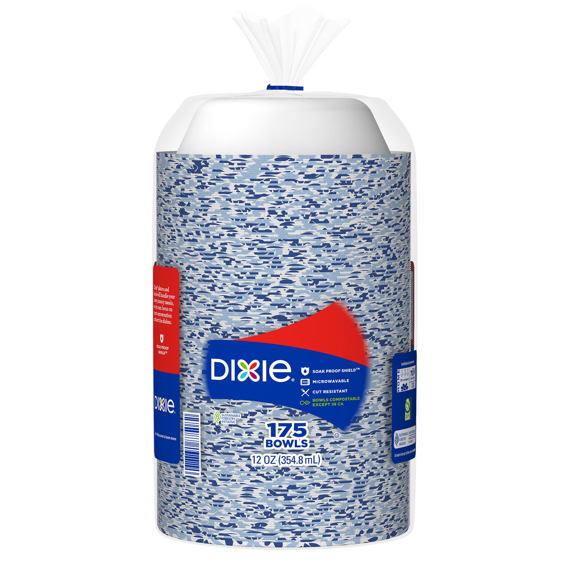DIXIE 12 OZ PAPER BOWL 175 CT