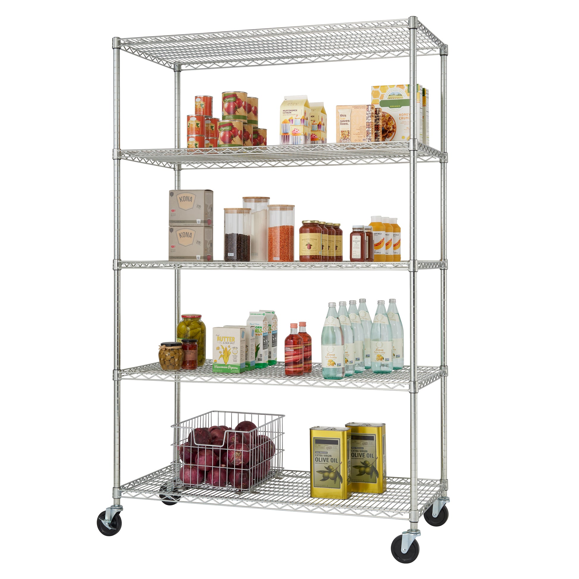 TRINITY NSF 6-TIER SHELF 48"W X 18"D X 72"H