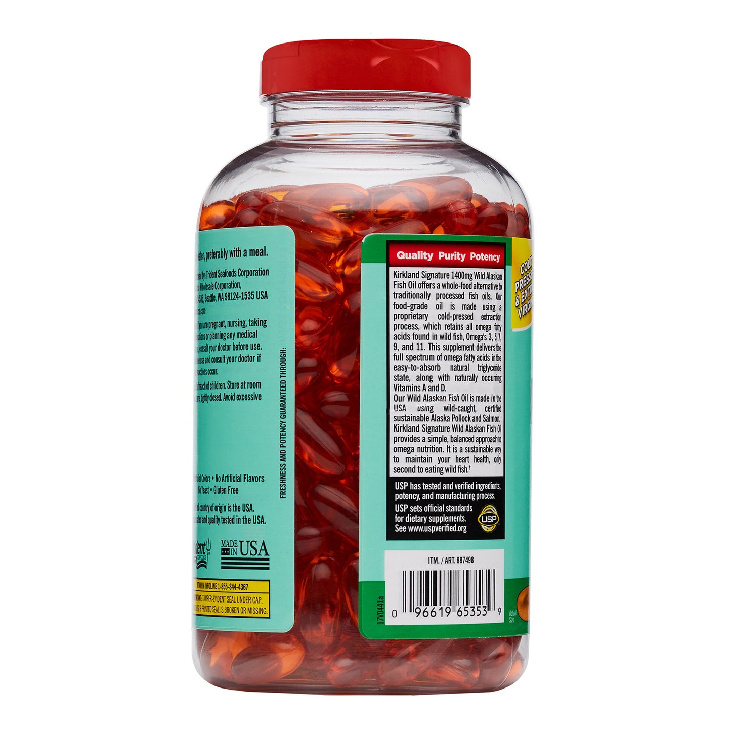 KIRKLAND SIGNATURE WILD ALASKAN FISH OIL 1400MG 230CT
