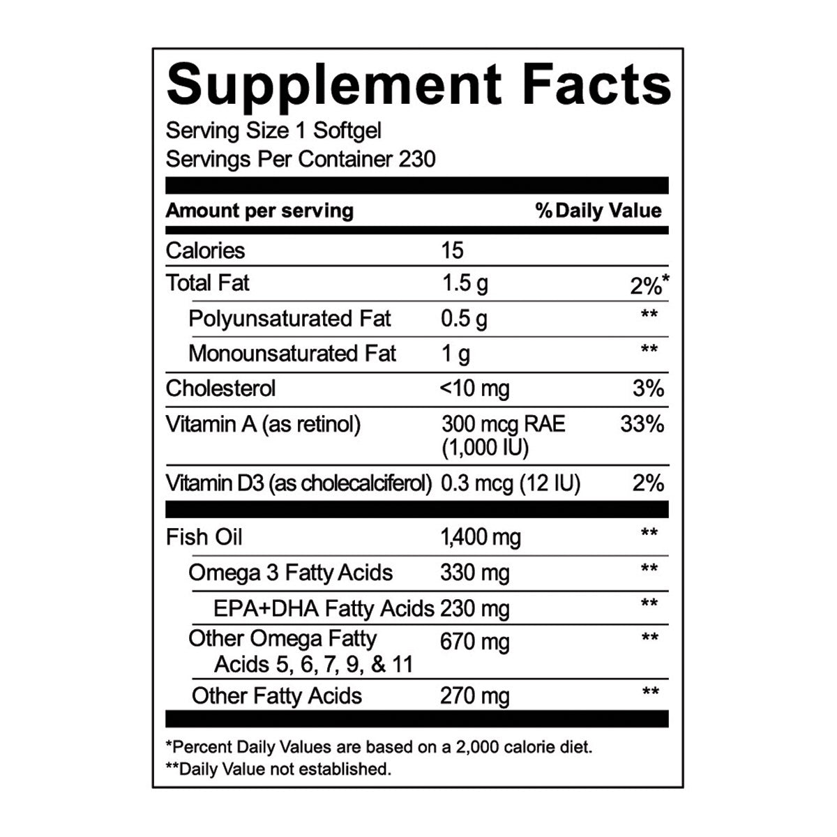 KIRKLAND SIGNATURE WILD ALASKAN FISH OIL 1400MG 230CT